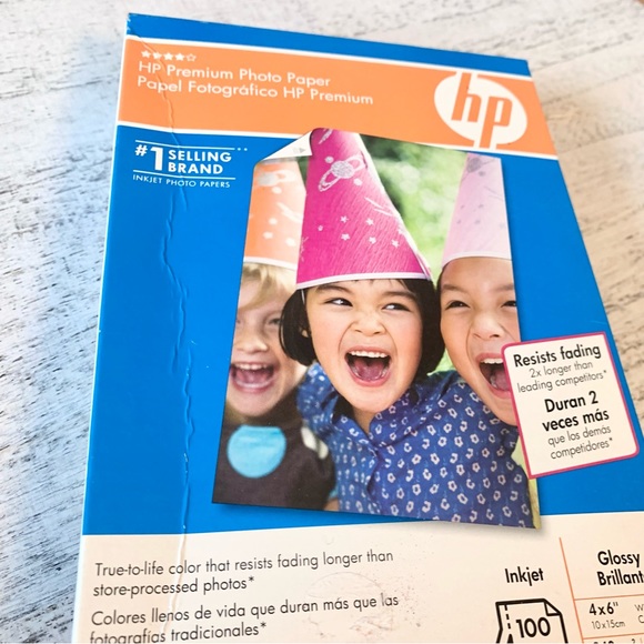 HP Premium Photo Printer Picture Paper NEW 100 sheets Glossy 4x6” - Picture 5 of 7